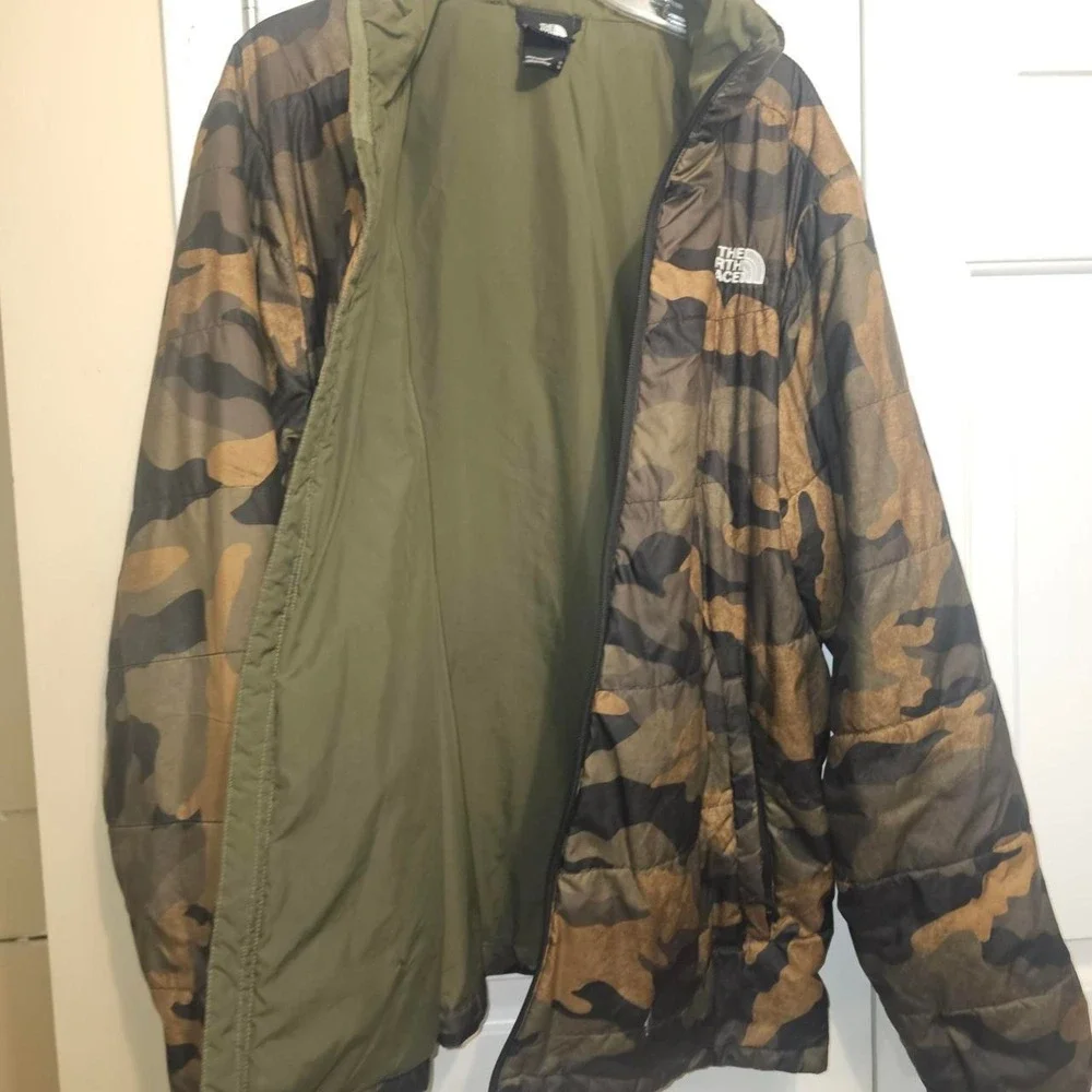The North Face Insulated Jacket Mens XL Camo Good